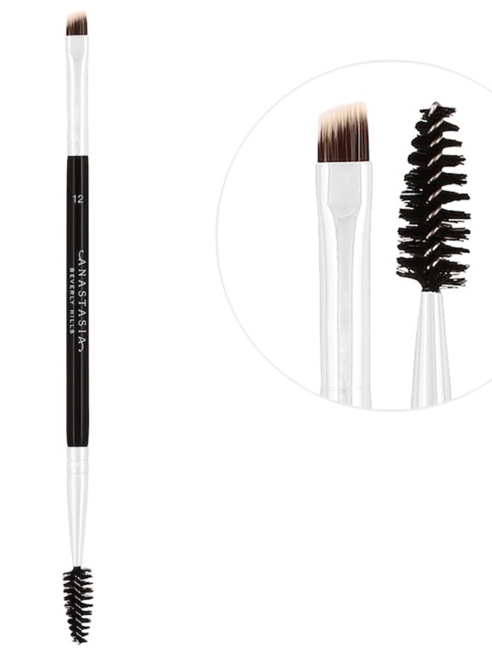 ANASTASIA BEVERLY HILLS || Dual-Ended Firm Angled Eyebrow Brush #12 ✨NWT✨ - Picture 3 of 4